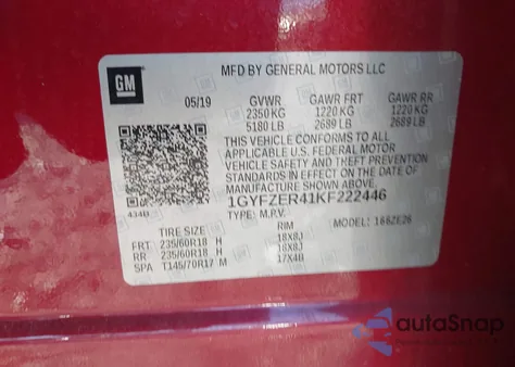 2019 Cadillac Xt4 Sport from USA, damaged, VIN 1GYFZER41KF222446